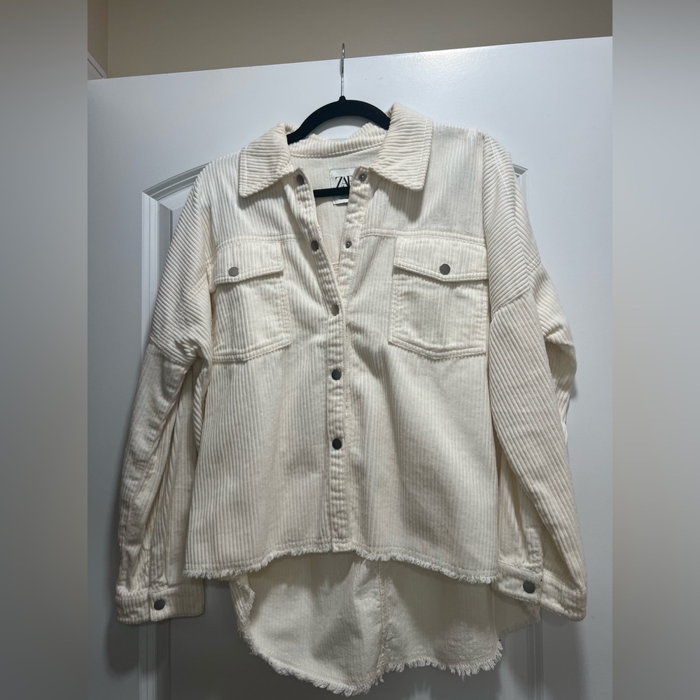 Zara button down shacket